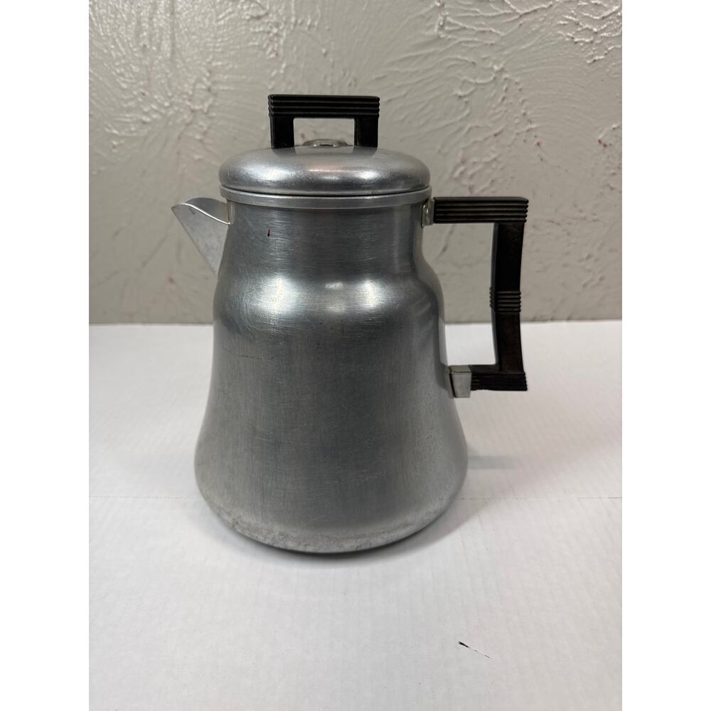 WEAR-EVER Aluminum Percolator Coffee Pot 3012 Camping Stove‎ Top Vintage
